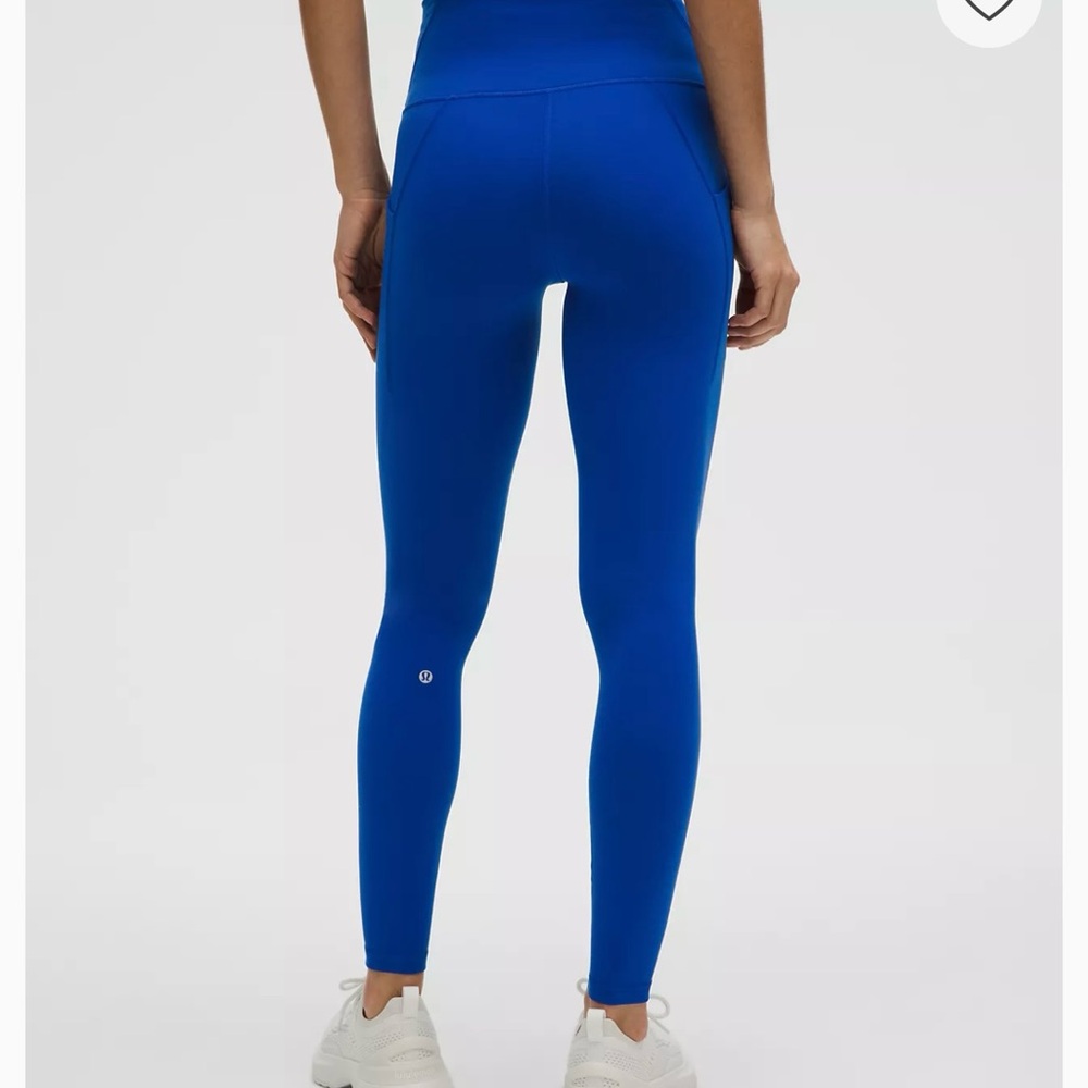 Lululemon WunderTrain Cobalt Blue Leggings